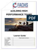 Fachs - Building High Performance Teams - Learner Guide - US 252037 - Updated