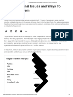 7 Organizational Issues and Ways To Overcome Them