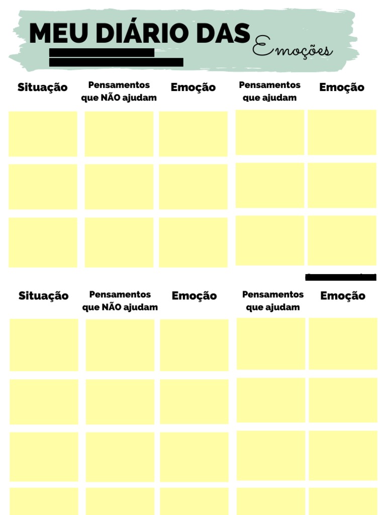 Meu Diário Das Emoções | PDF