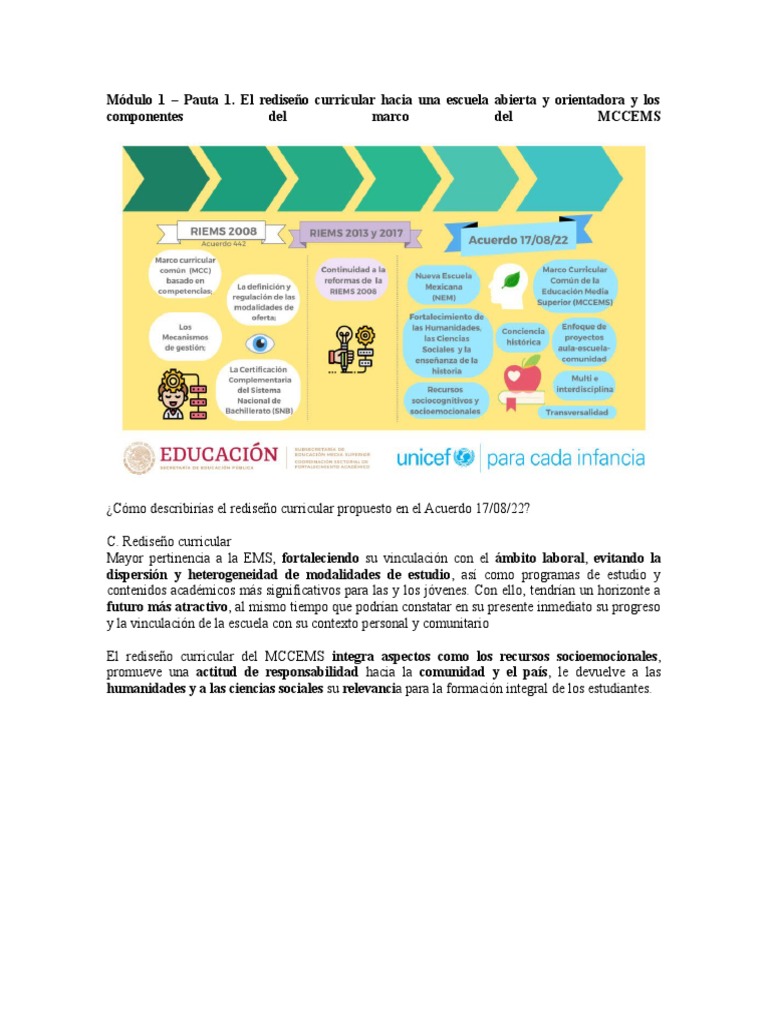 Módulo 1 | PDF | Aprendizaje | Plan de estudios