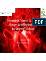 Daratumumab and The Implications of Interference in Transfusion Melissa Baker NICE2018