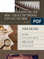 VỊ TRÍ CỦA CƠ CẤU XÃ HỘI - GIAI CẤP