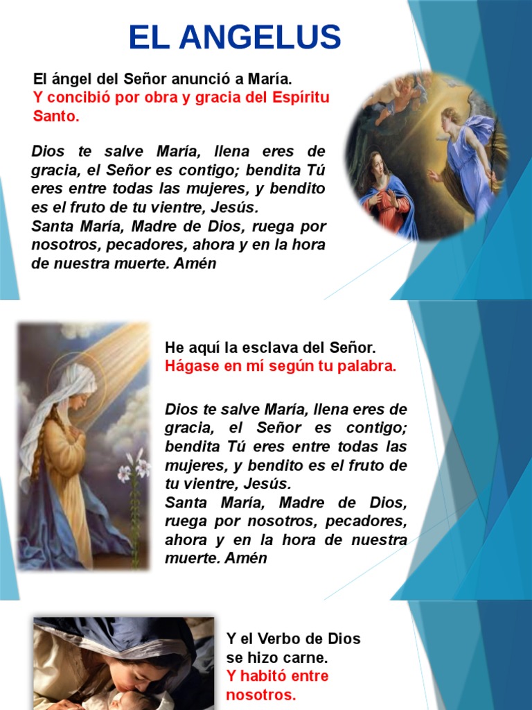 Oración del Ángelus Completa | PDF | Religión y espiritualidad