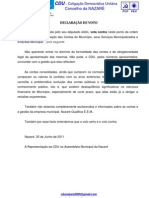 DECLARAÇÃO VOTO Consolidação Contas Ponto 5