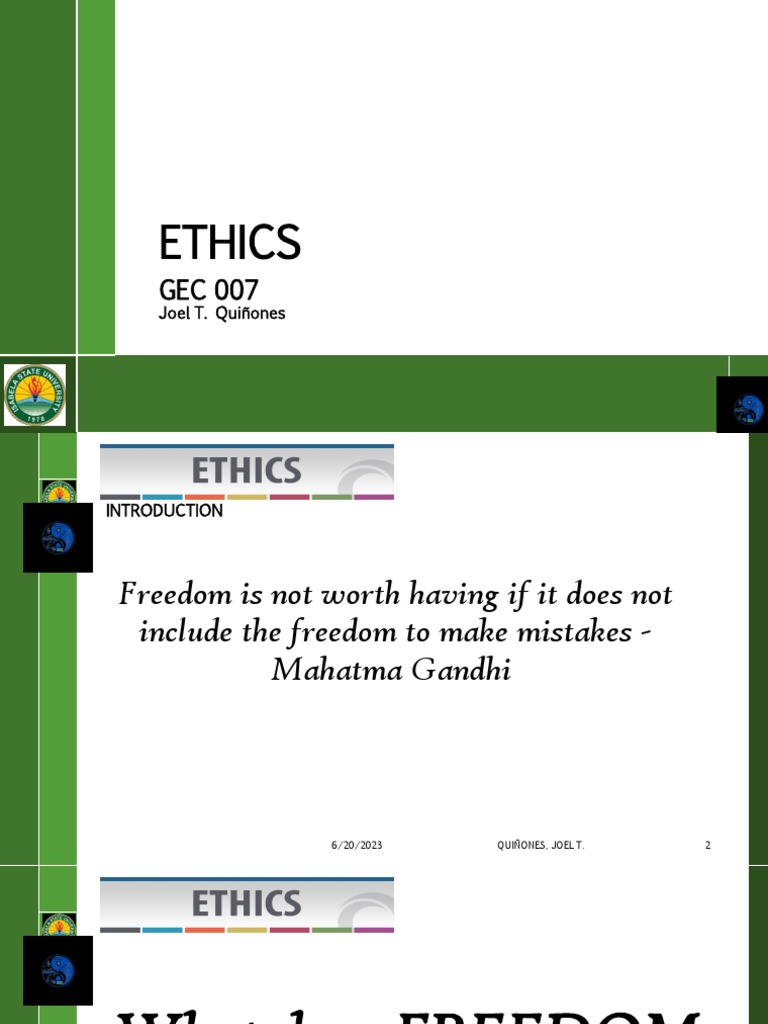 22 1 GEC 07 Prelim Freedom | PDF | Justice | Crime & Violence