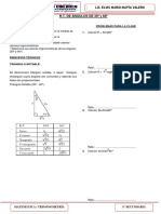 Semana 2 - Trigonometría - Julio - 1° Secundaria