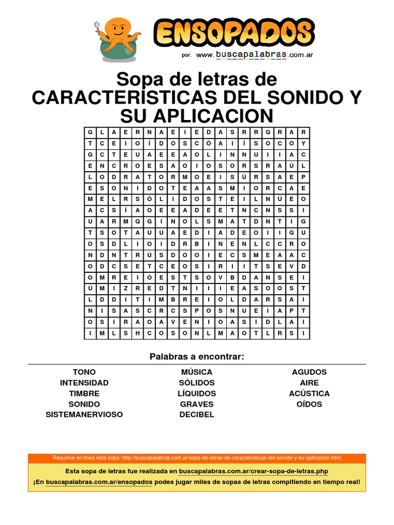 Sopa de letras de caracter sticas del sonido y su aplicacion pdf