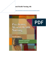 Test Bank For Psychiatric Mental Health Nursing 4th Edition