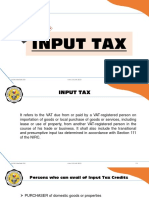 3 Input Tax