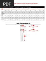 Ultimate Pants Size Guide Chart | PDF