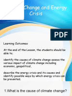 Climate Change and Energy Crisis Quiz