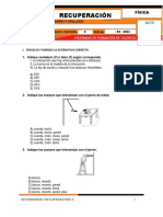 Examen Recuperación 2do Física