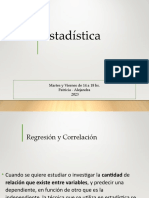 Estadística Regresion y Correlacion.