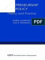 ENTREPRENEURSHIP Entrepreneurship Polity, Theory and Practice