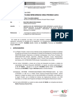 INFORME #000070-2023-WRM-MINEDU-VMGI-PRONIED-UZHU: Amarilis, 26 de Mayo Del 2023