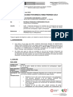 INFORME #000103-2023-PHR-MINEDU-VMGI-PRONIED-UZLA: Chiclayo, 23 de Mayo Del 2023