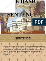 The Basic Sentence