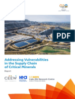 Addressing Critical Minerals Supply Chain Vulnerabilities India