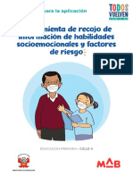 V Ciclo Recojo de Informacion Kit Habilidades Sociomocionales