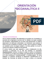 Orientación Psicoanalítica II