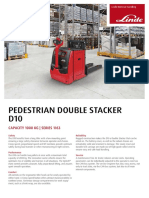 Pedestrian Double Stacker D10: Capacity 1000 KG - Series 1163