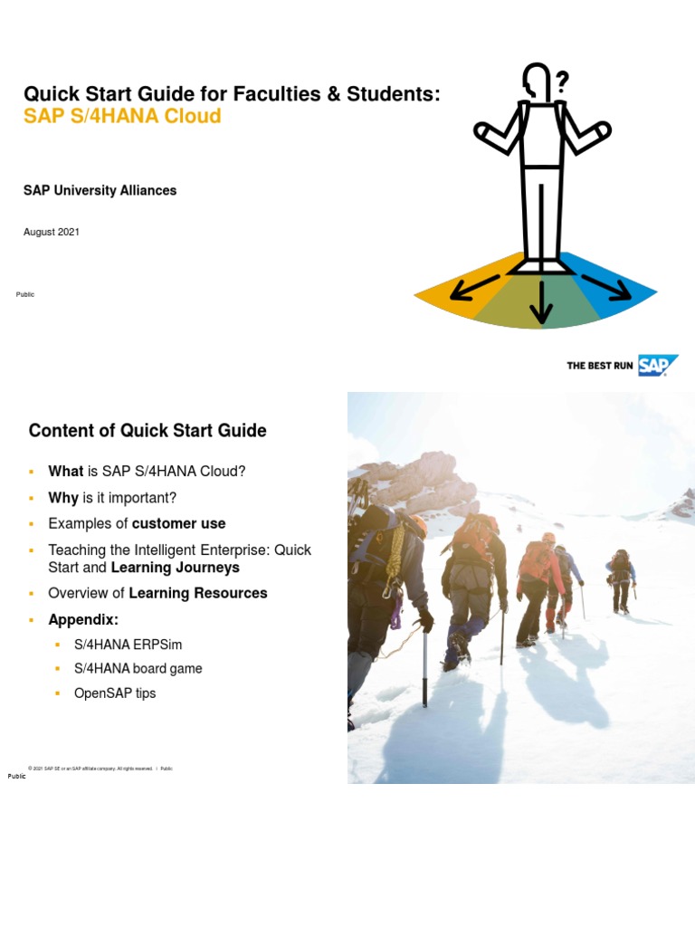 Quick Start Guide: SAP S/4HANA Cloud | PDF | Information Technology ...