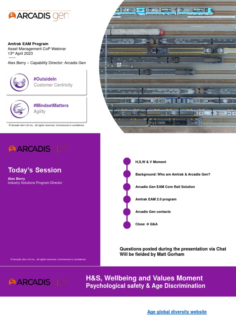 Amtrak EAM Program Overview Webinar | PDF | Rail Transport | Train