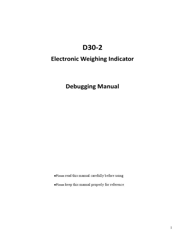 Keli D302 Calibrate Manual PDF Calibration Bit