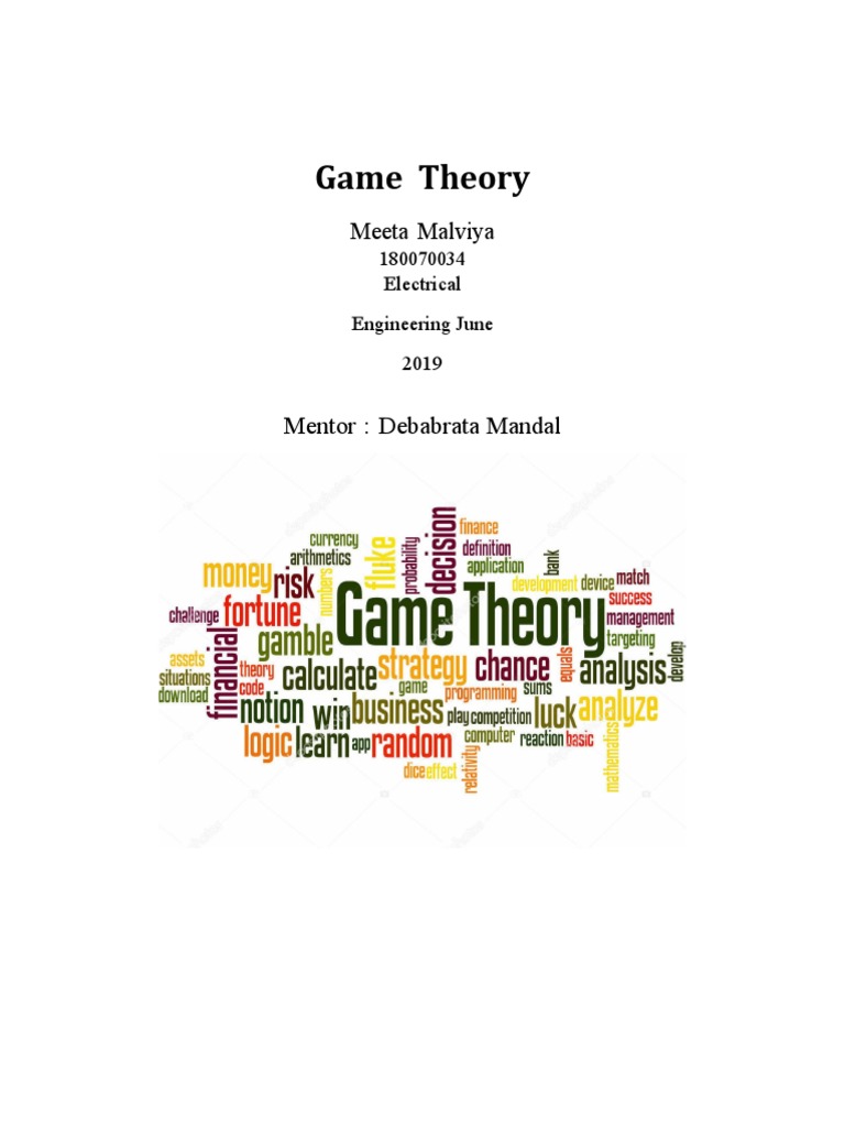 Meeta Endterm - Meeta Malviya | PDF | Game Theory | Economics Of ...