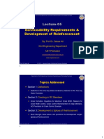 Lecture 05 Serviceability Requirements Development of Reinforcement