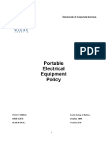 Portable Electrical Equipment Policy