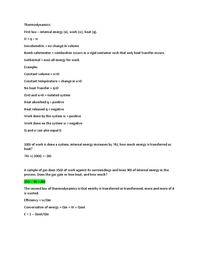 Thermodynamics | PDF