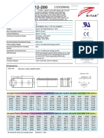 Battery Specifications RITAR - DG12-200