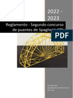 Reglamento Del Concurso de Puentes de Spaghetti 2023