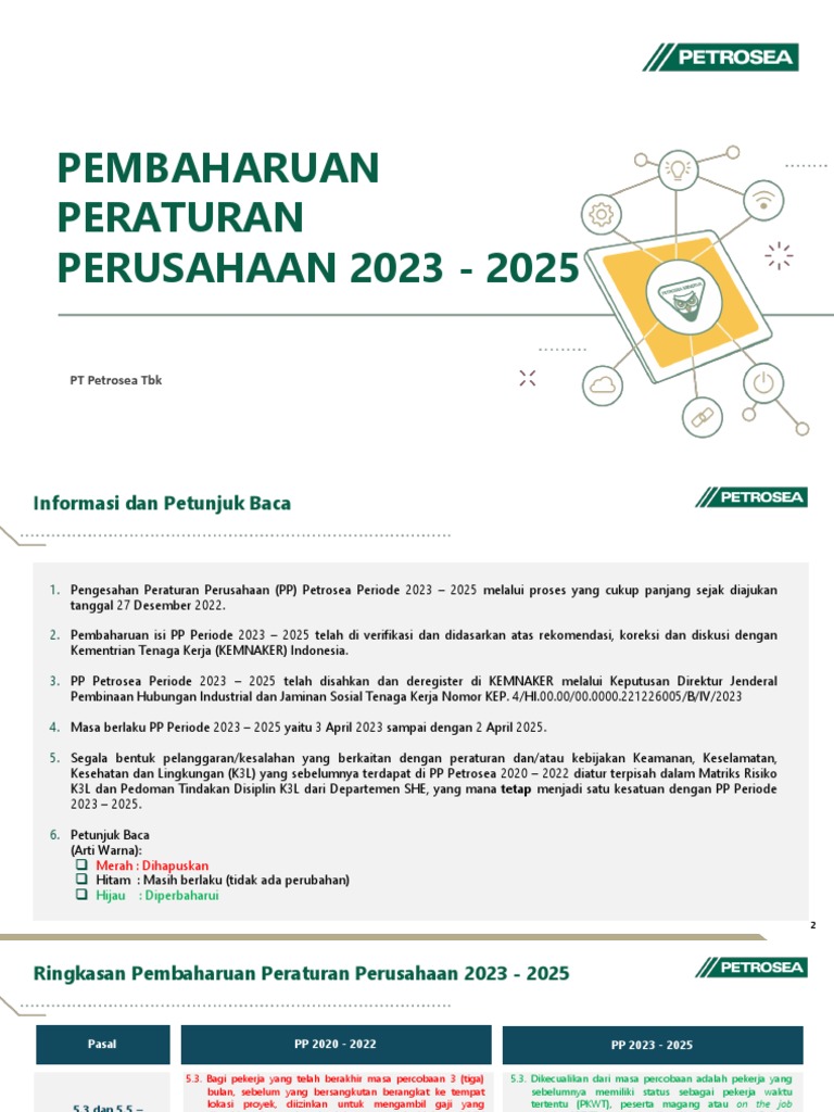 Ringkasan Pembaharuan PP 2023-2025 | PDF