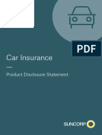 Suncorp Insurance Car Insurance Product Disclosure Statement