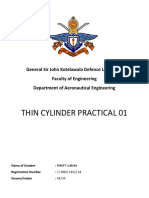Thin Cylinder Practical 6112
