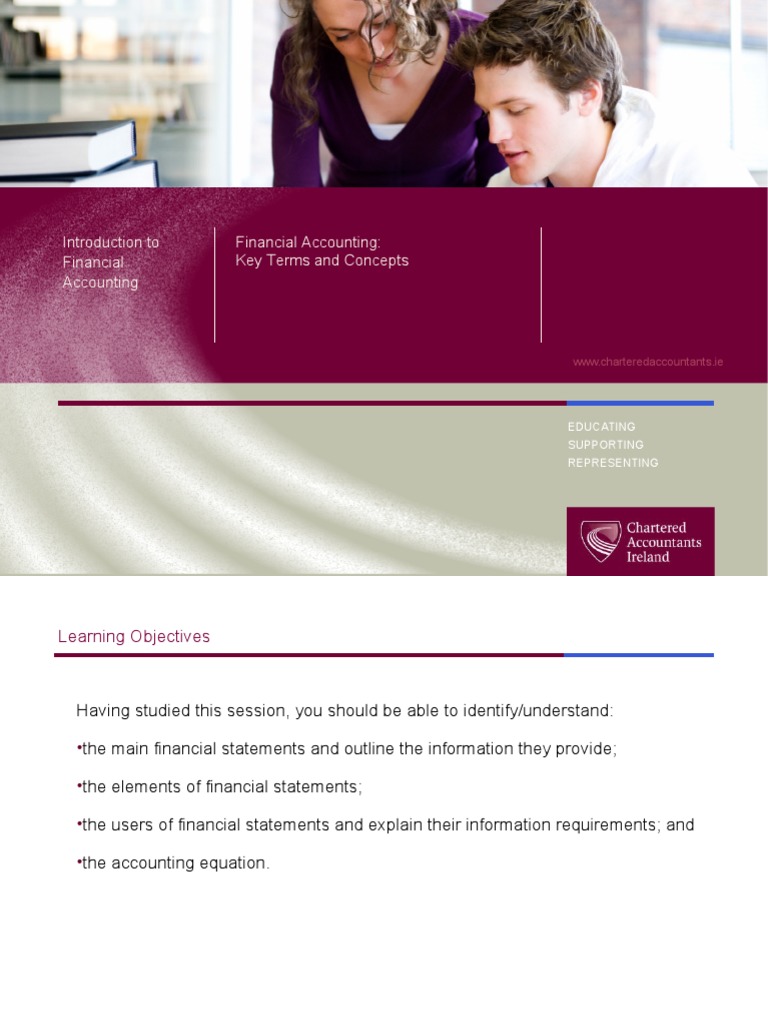 Chapter 1 Financial Accounting Key Terms and Concepts PDF Debits