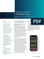 Siemens SW MG Motor India Case Study