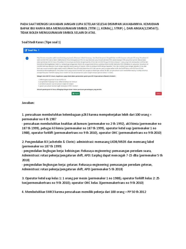 Jawaban Soal Studi Kasus Pdf