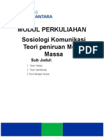 Modul Sosiologi Komunikasi Part 10