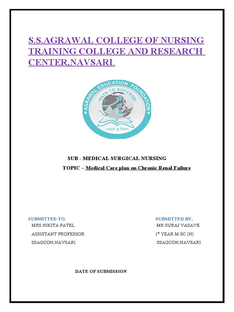 Nursing Care Plan for Chronic Renal Failure | PDF | Cirrhosis | Bleeding