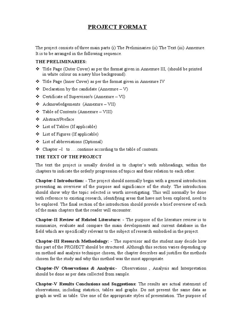 Project Format Guidelines for Students | PDF | Citation | Times New Roman