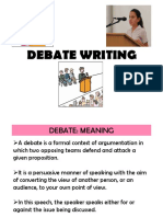Debate Writing