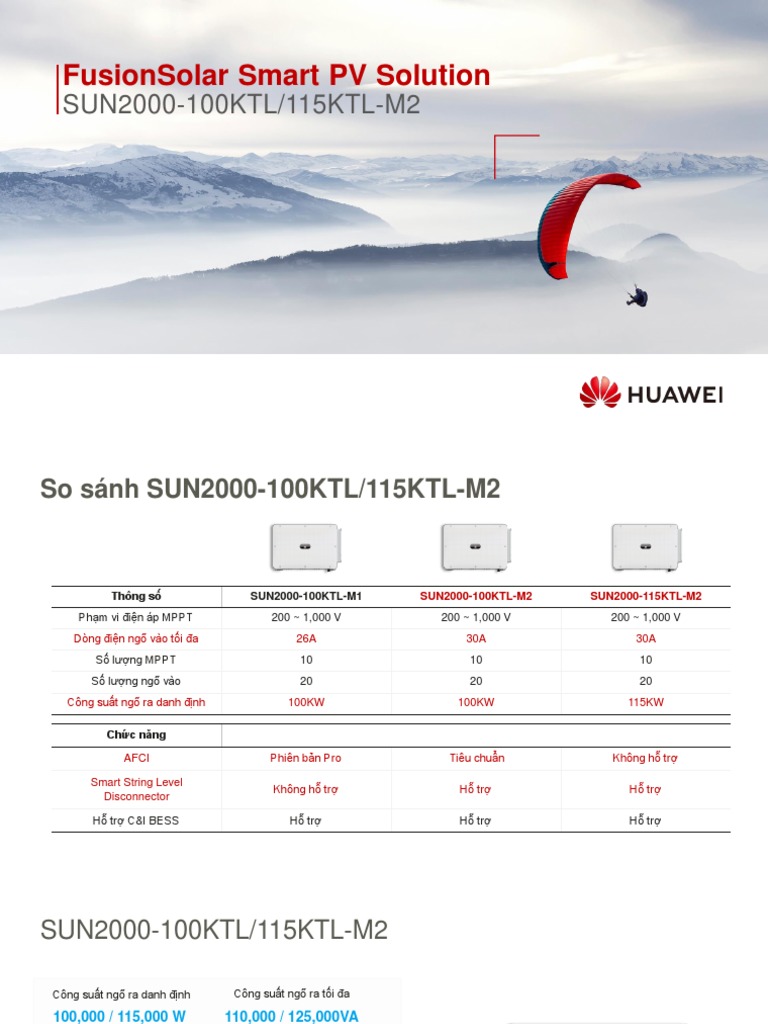 (VN) FusionSolar Smart PV Solution - SUN2000 V5+ - 20230515 | PDF