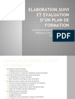 Elaborationsuivi Et Evaluation Dun Plan de Formation
