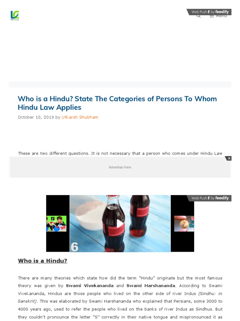 who-is-a-hindu-to-whom-hindu-law-is-applies-law-corner-pdf