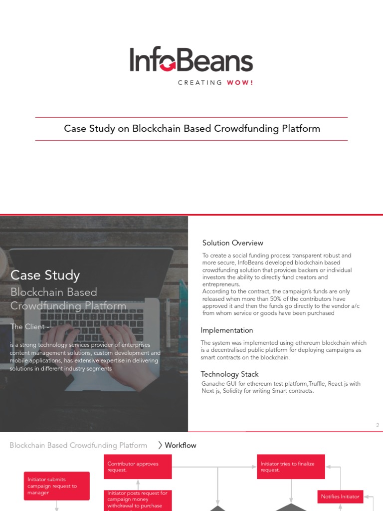 Blockchain Crowdfunding Platform Case Study | PDF | Cryptocurrency ...
