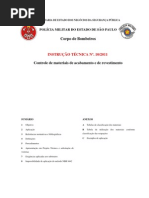 INSTRUÇÃO TÉCNICA Nº 10-2011 Controle de materiais de acabamento e de revestimento - final