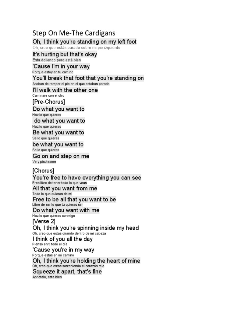 step-on-me-the-cardigans-1-pdf